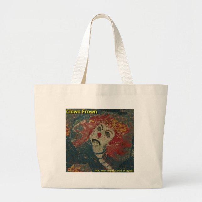 Grand Tote Bag grenouille clown (Devant)
