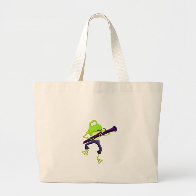 Grand Tote Bag Grenouille de basson (Devant)