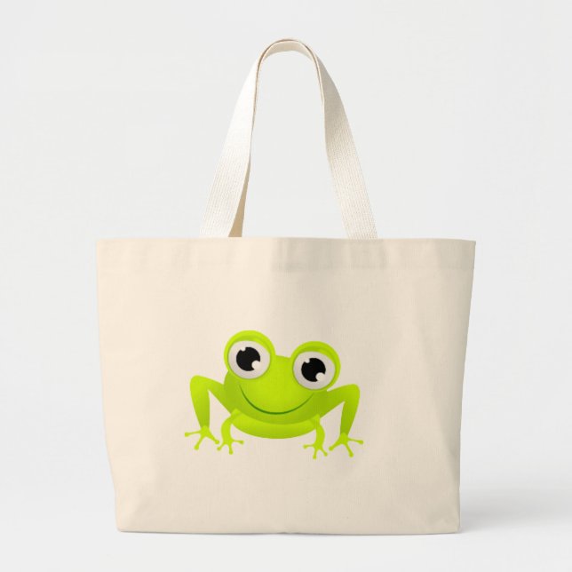 Grand Tote Bag Grenouille de bébé (Devant)