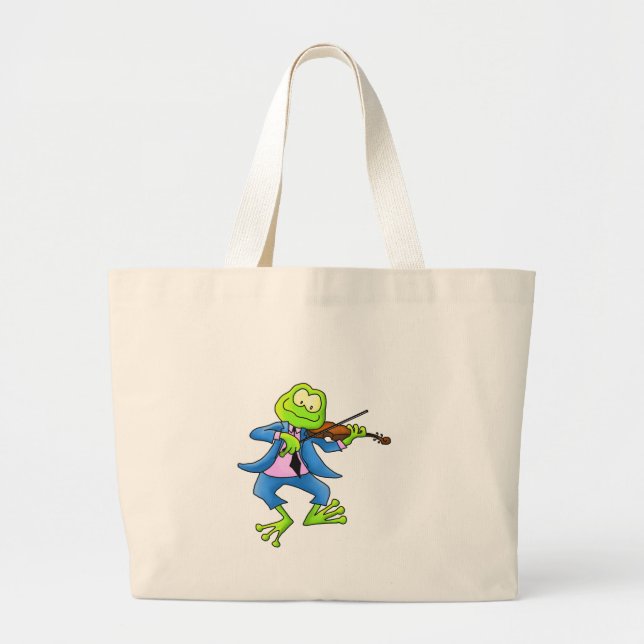 Grand Tote Bag Grenouille de violon (Devant)