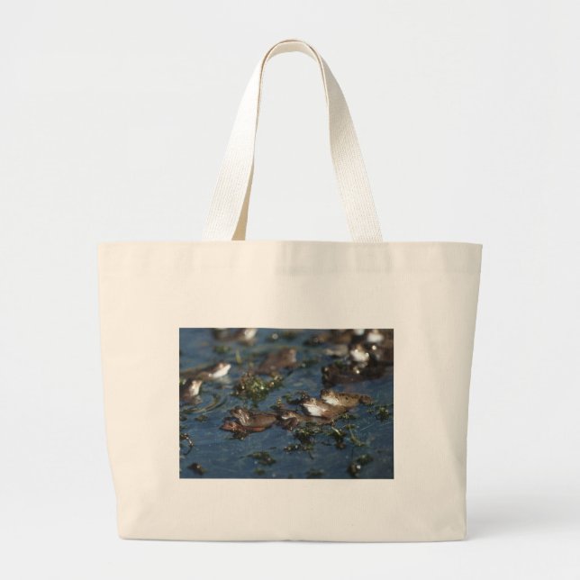 Grand Tote Bag Grenouille drôle (Devant)