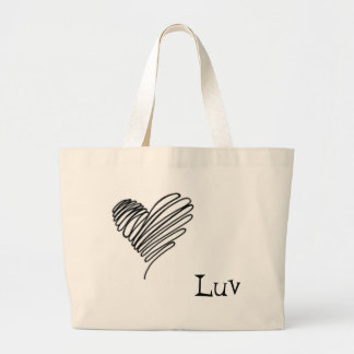 Grand Tote Bag griffonnage, Luv