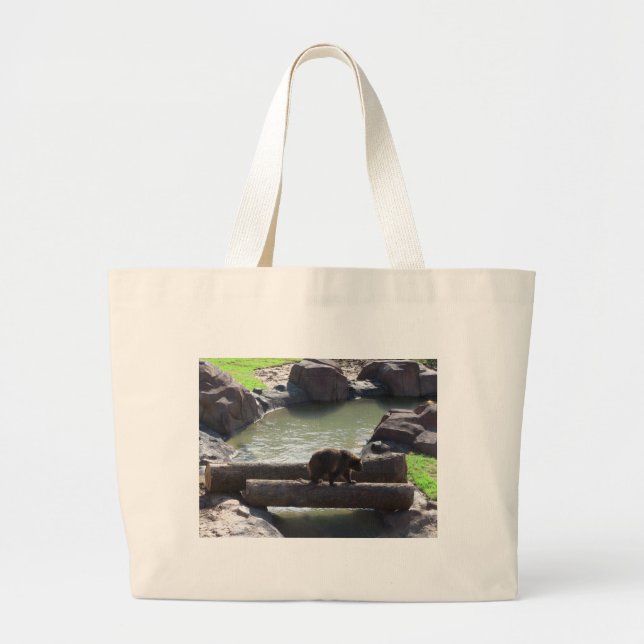 Grand Tote Bag Grizzly Bear (Devant)