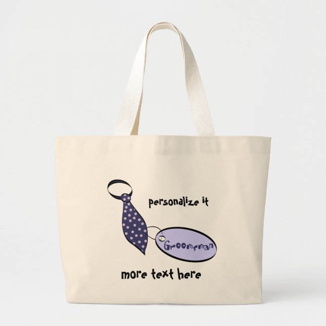 Grand Tote Bag Groomsman (Devant)