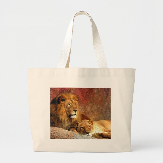 Grand Tote Bag Gros Chats - 6 (Devant)
