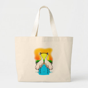 Grand Tote Bag Grosses grues amoureuses