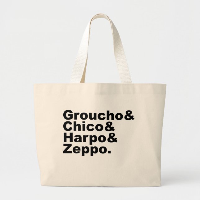 Grand Tote Bag Groucho & Chico & Harpo & Zeppo (Devant)