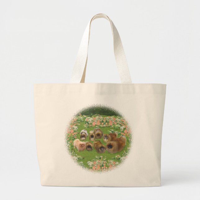 Grand Tote Bag Groupe du jardin (Devant)