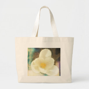 Grand Tote Bag Grunge de fleurs de crocus