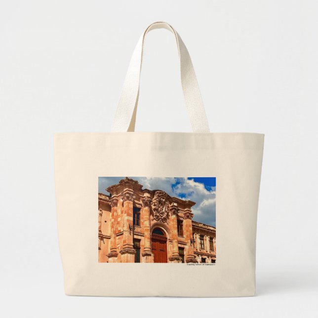 Grand Tote Bag Guanajuato Pink Quarry Colonial Building (Devant)