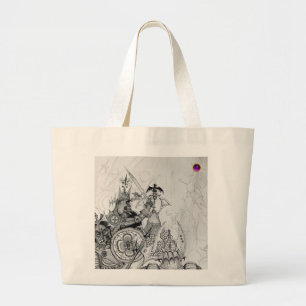 Grand Tote Bag GUERRIERS GOTHIQUES, Chevaliers barbares, Imaginai