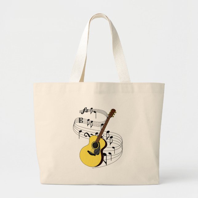 Grand Tote Bag Guitare (Devant)