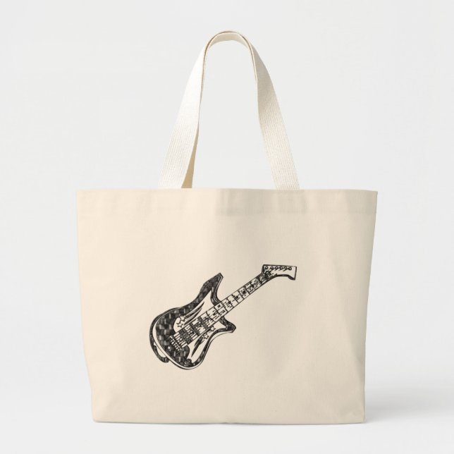 Grand Tote Bag Guitare électrique (Devant)