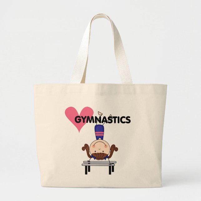 Grand Tote Bag GYMNASTIQUE - appuis renversés de fille de brune (Devant)