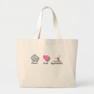 Grand Tote Bag Gymnastique d'amour de paix