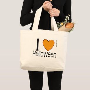 Grand Tote Bag Halloween du coeur