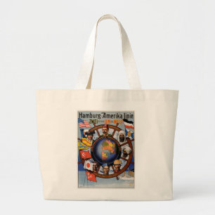 Grand Tote Bag Hamburg Amerika Line Poster
