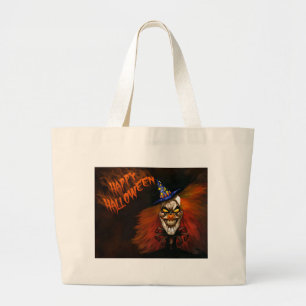 Grand Tote Bag Happy Halloween Scary Clown