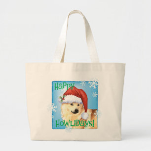 Grand Tote Bag Happy Howliday Norwegian Buhund