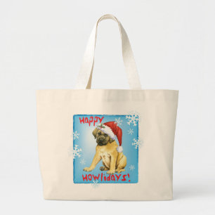 Grand Tote Bag Happy Howlidays Mastiff