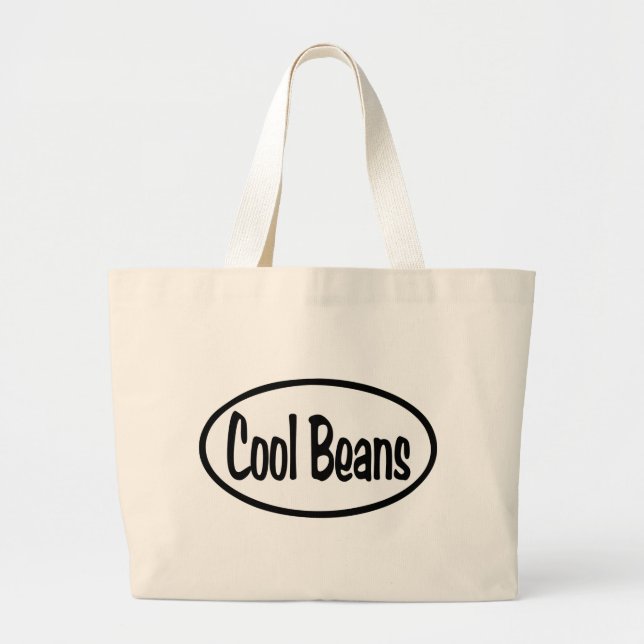 Grand Tote Bag Haricots frais ovales (Devant)