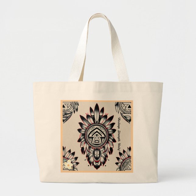 Grand Tote Bag "Harmonie dans le design" (Devant)