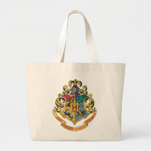 Grand Tote Bag Harry Potter   Blason de Poudlard - Couleurs