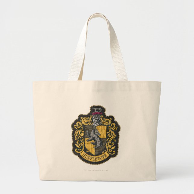 Grand Tote Bag Harry Potter | Blason de Poufsouffle (Devant)