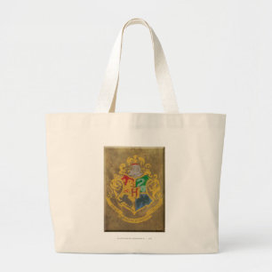 Grand Tote Bag Harry Potter   Blason rustique de Poudlard