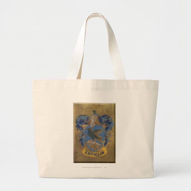 Grand Tote Bag Harry Potter | Peinture Ravenclaw rustique (Devant)