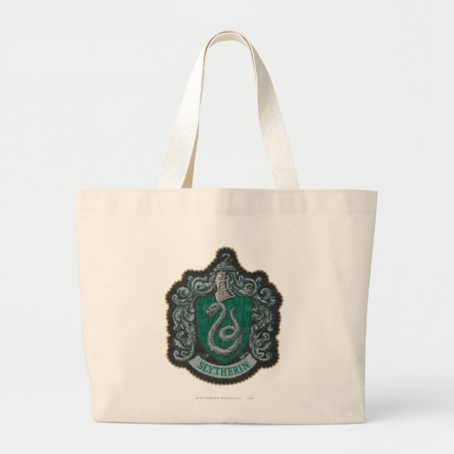 Grand Tote Bag Harry Potter | Retro Mighty Slytherin Crest (Devant)
