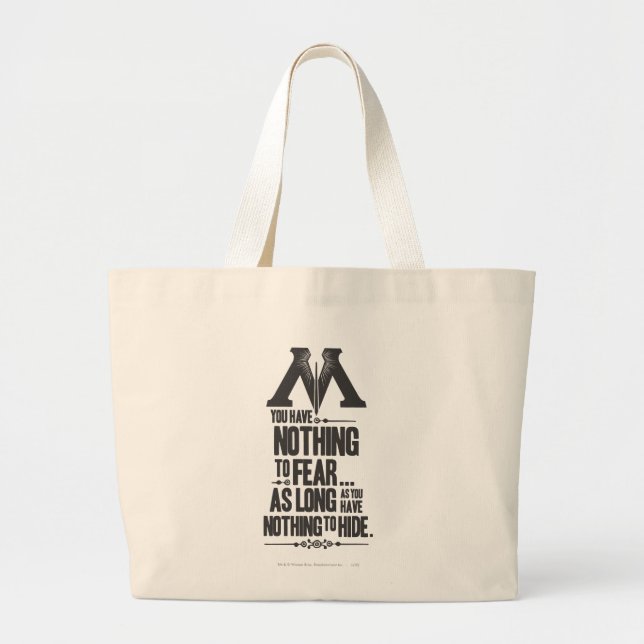 Grand Tote Bag Harry Potter Spell | Ministère de la propagande ma (Devant)
