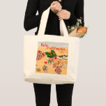 Grand Tote Bag Hawaii Christmas Beach Fourre-tout<br><div class="desc">Transformez vos vacances en une "Mele Kalikimaka" hawaïenne avec mes beaux ornements d'impression hawaïenne,  enveloppement cadeau,  sacs cadeaux,  étiquettes,  cartes de voeux et décor. Beaucoup d'estampes à thème hawaïen du rétro au contemporain. Découvrez la magie d'un Noël hawaïen.</div>