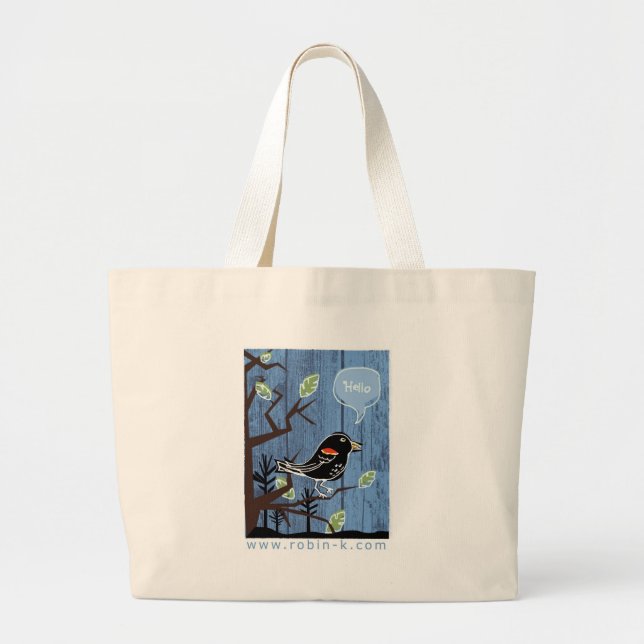 Grand Tote Bag Hellobird (Devant)