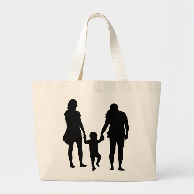 GRAND TOTE BAG HEUREUSE FAMILLE (Devant)