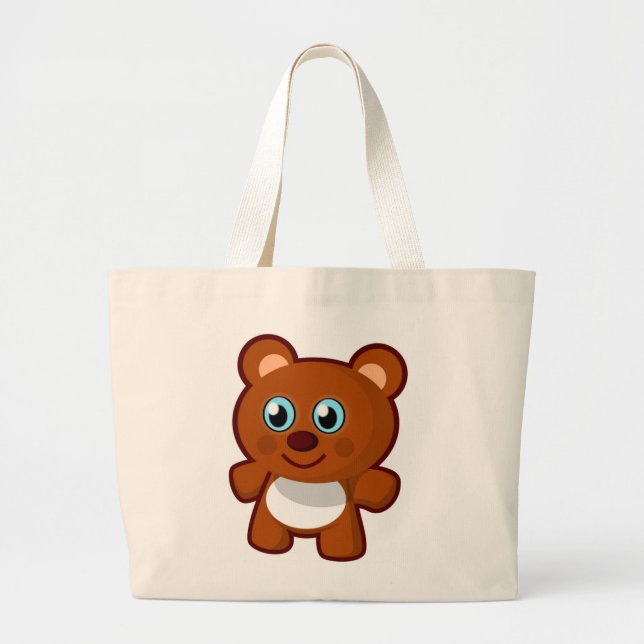 GRAND TOTE BAG HEUREUX TEDDY BEAR (Devant)