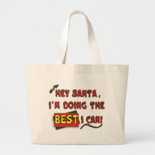 Grand Tote Bag Hey Santa!