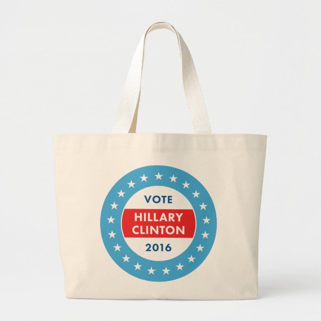 Grand Tote Bag Hillary Clinton 2016 (Devant)