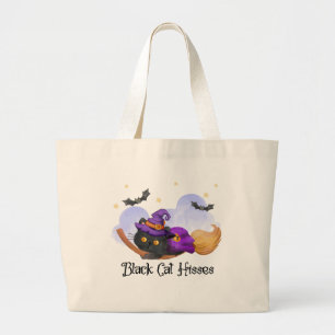 Grand Tote Bag Hisses de chats noirs
