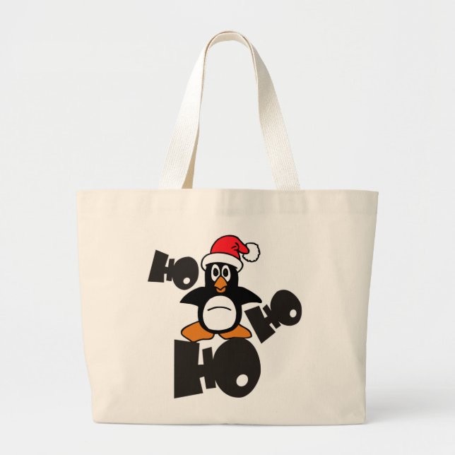 Grand Tote Bag Ho Ho Ho PENGUIN (Devant)