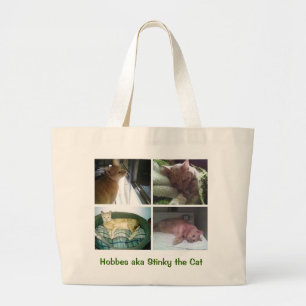 Grand Tote Bag Hobbes aka Stinky le chat