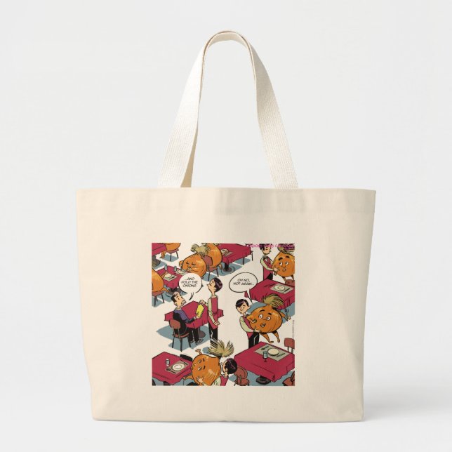 Grand Tote Bag Hold The Onions Please (Devant)