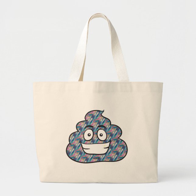 Grand Tote Bag hologramme émoji (Devant)