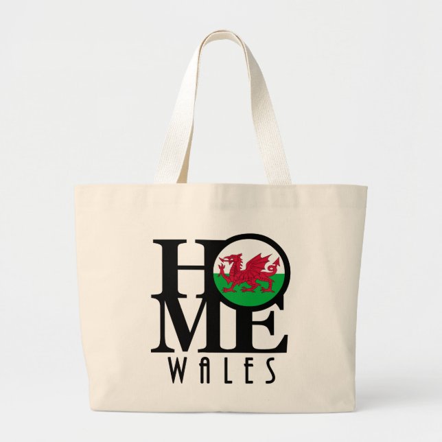 Grand Tote Bag HOME Pays de Galles (Devant)
