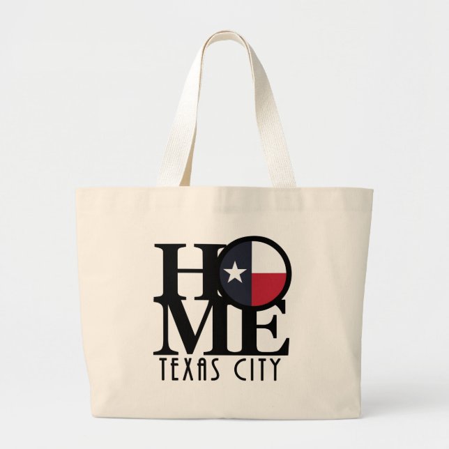 Grand Tote Bag HOME Texas (Devant)