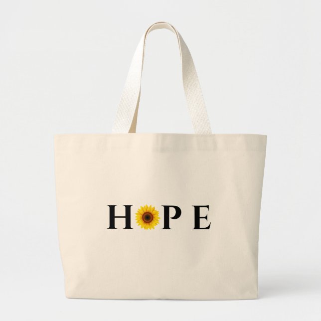 Grand Tote Bag Hope Sunflower Fourre-tout (Devant)