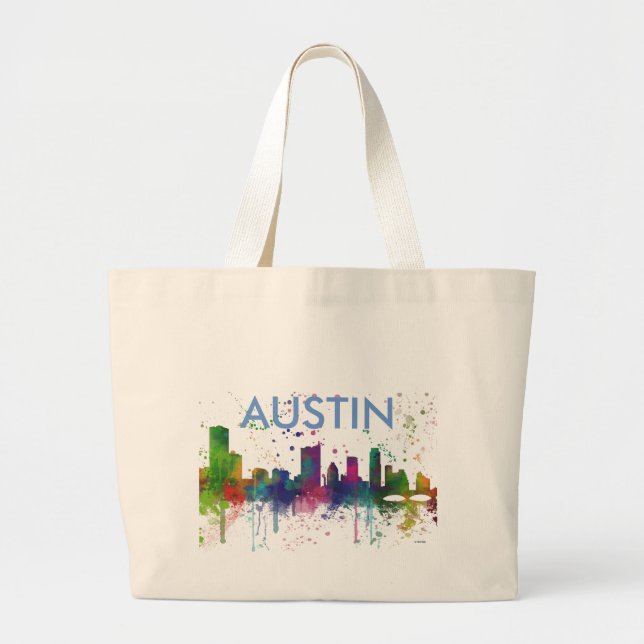 GRAND TOTE BAG HORIZON D'AUSTIN LE TEXAS (Devant)