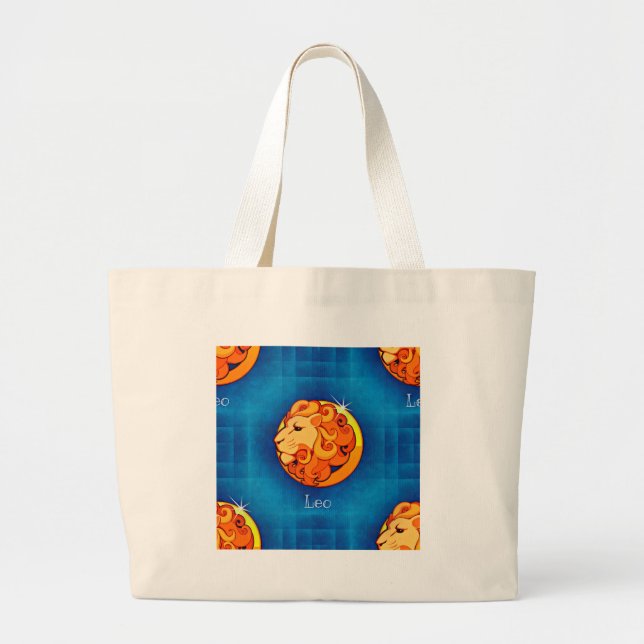 Grand Tote Bag horoscope leo (Devant)
