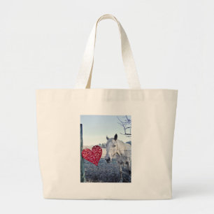 Grand Tote Bag HORSE coeur Valentine
