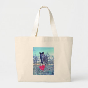 Grand Tote Bag Horse et heart